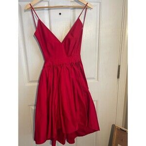 Contrarian Barbara Bibb SIZE 2 Red Mini Formal Aline Backless